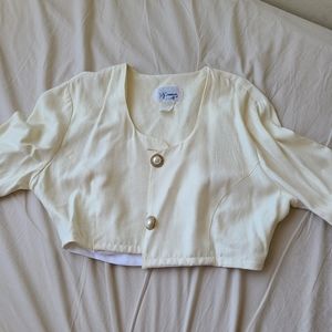 CROPPED LIGHT JACKET BEIGE